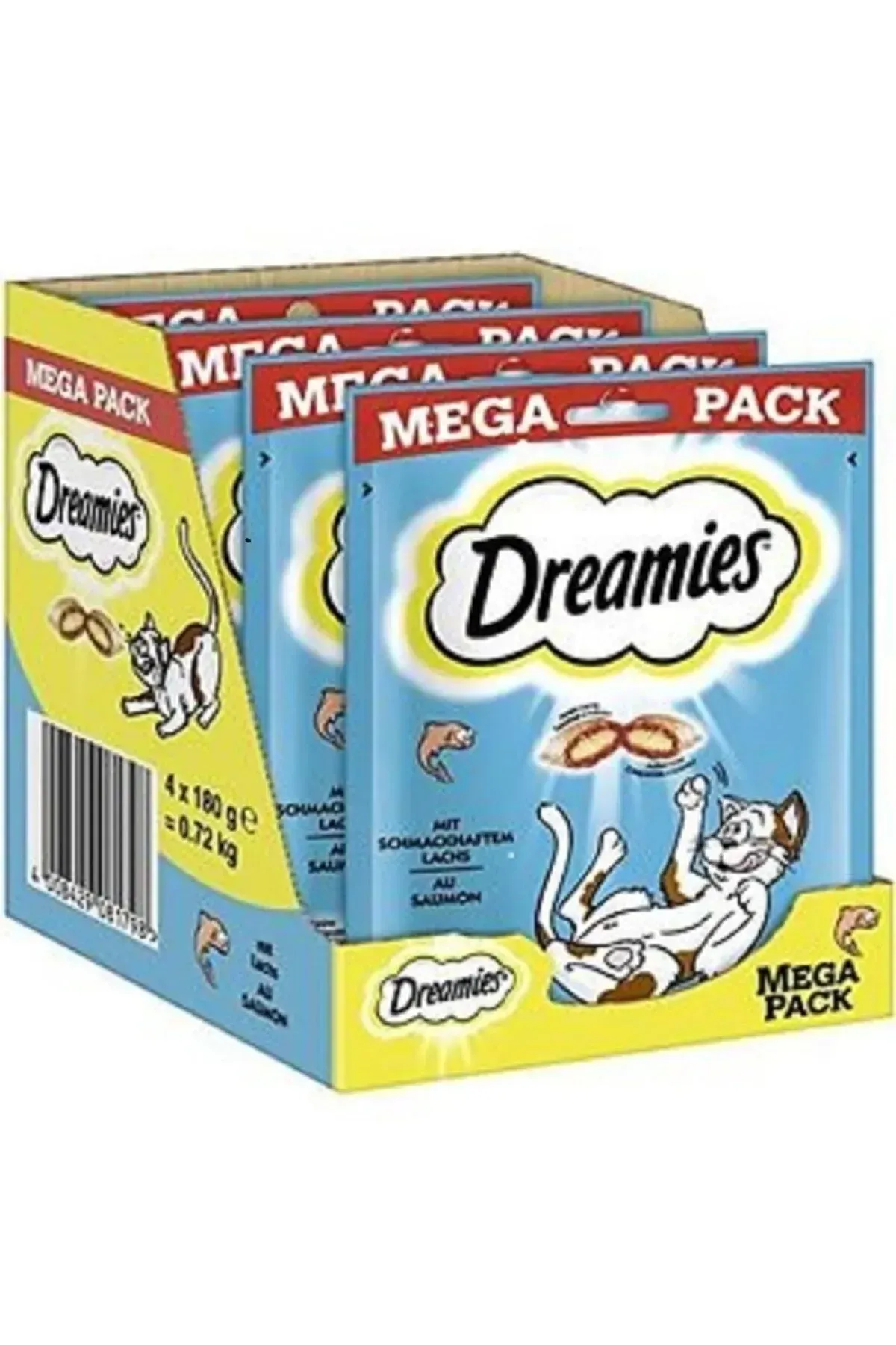 Dreamies Mega Somonlu 180g*4 * 30 KOLİ